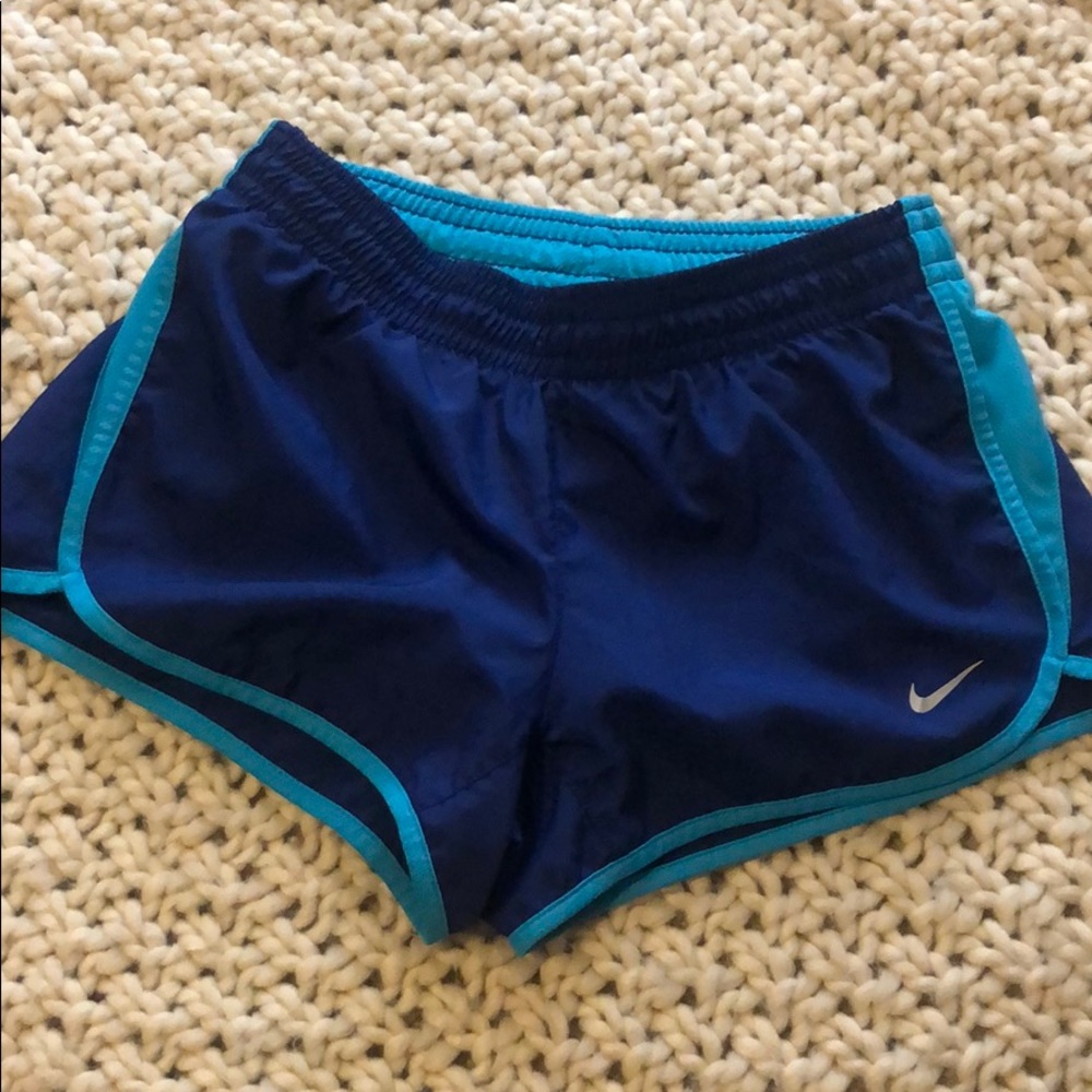 Blue Nike Dri-Fit Shorts w Lime Shorts inside! 💙